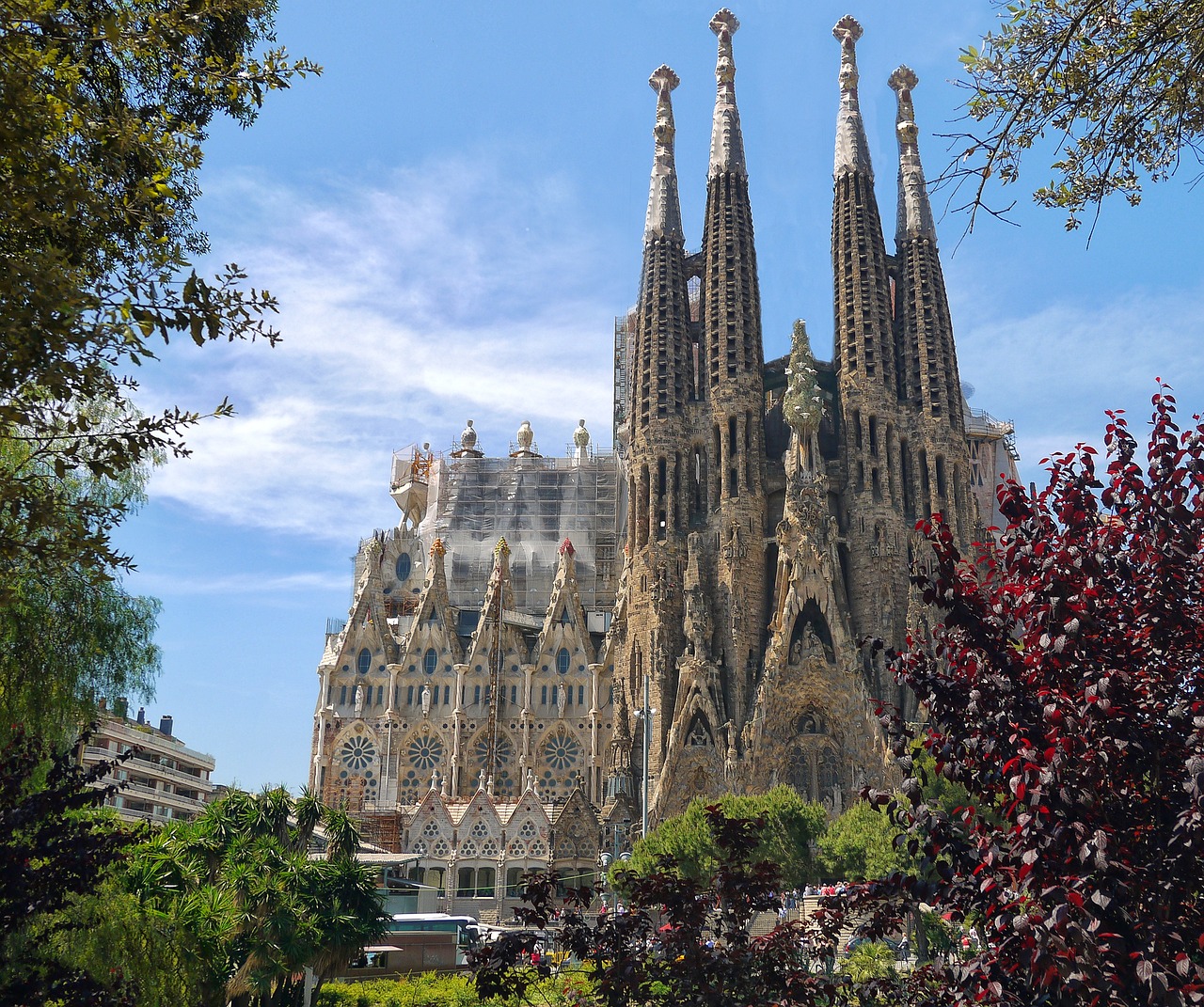 La sagrada familia in barcelona