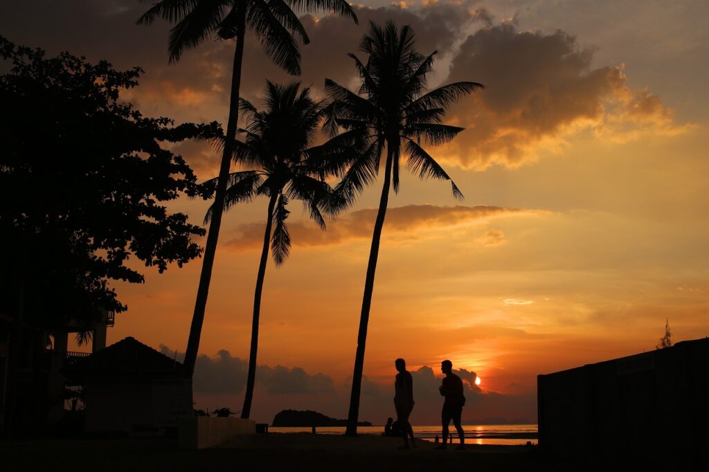 ko Lanta island at sunset